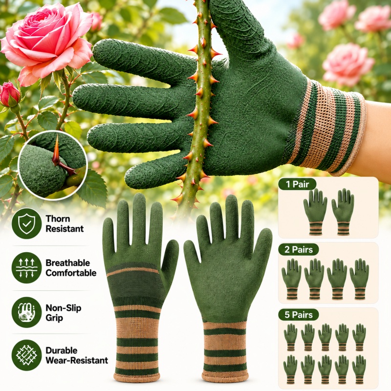 Gardening Glove Waterproof - Multifunctionele tuinhandschoenen Anti-doorn Waterdicht Snijbestendig Antislip
