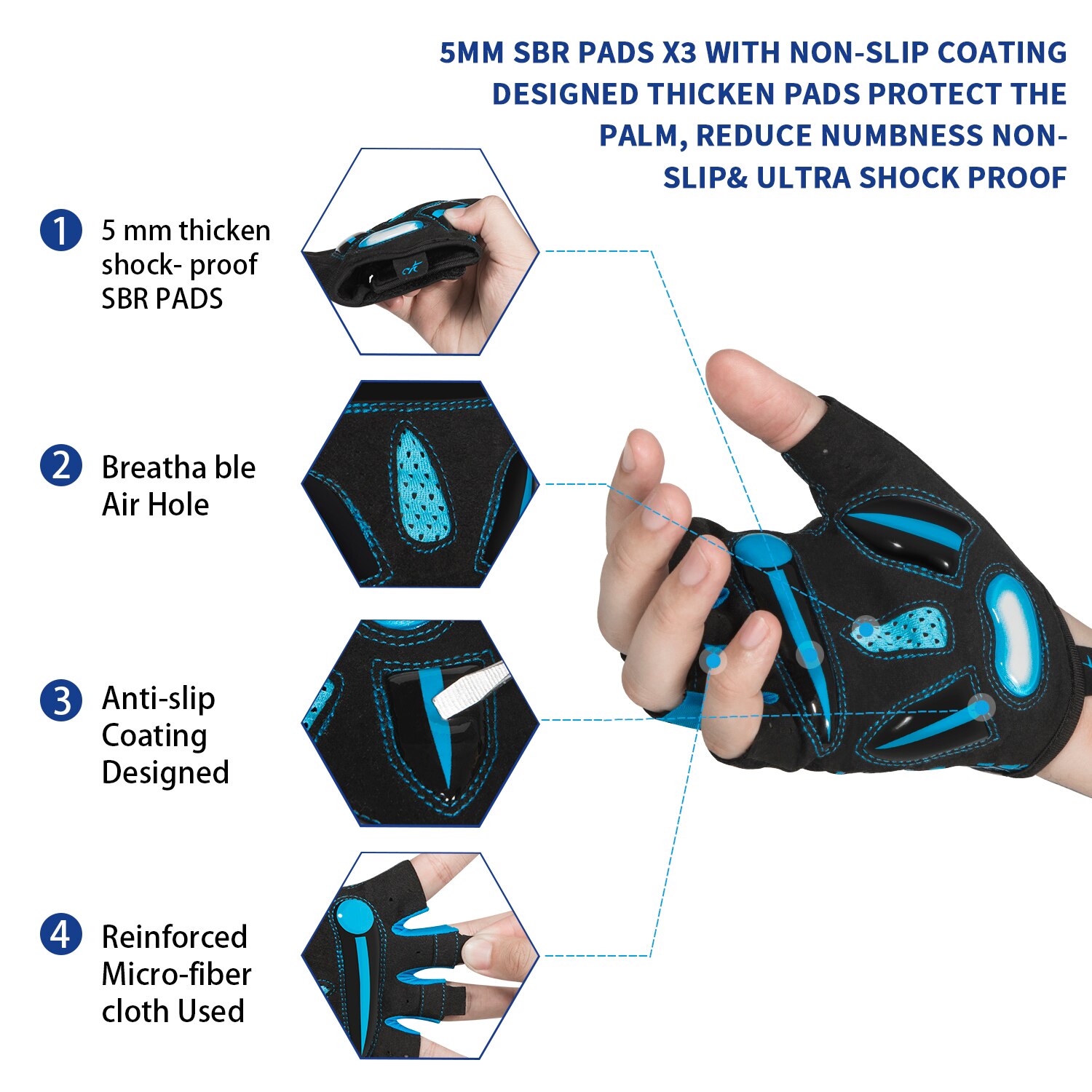 MOREOK Fietshandschoenen, Adem - Cycling Glove Padded recensie en prijs
