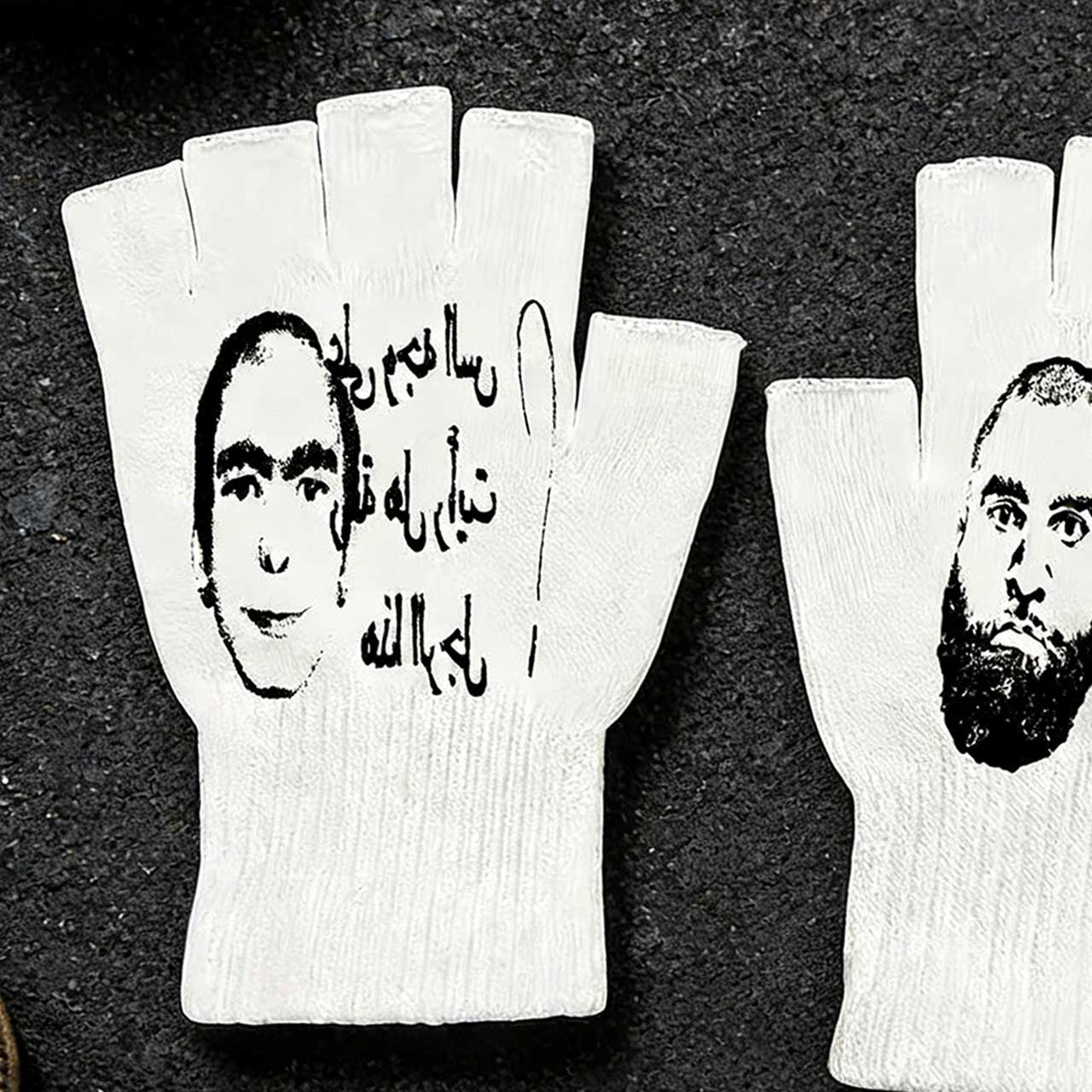 Y2K retro-geprinte vingerloze  - Fingerless Glove Knit recensie en prijs
