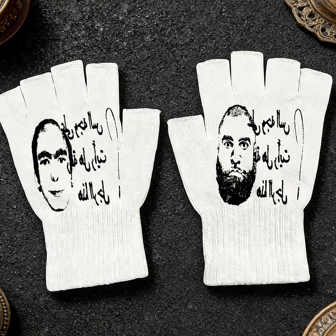 Y2K retro-geprinte vingerloze  - Fingerless Glove Knit recensie en prijs